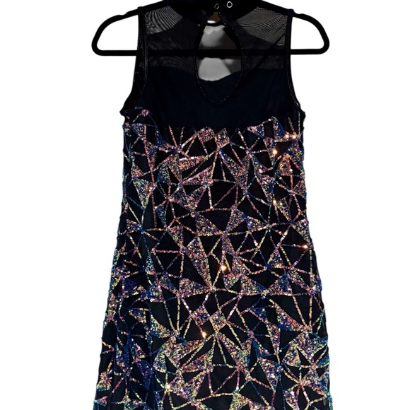 Weissman Dark Navy and Sequin Dance Costume. - Picture 2 of 10